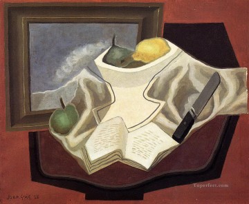 フアン・グリス Painting - 写真の前のテーブル 1926年 フアン・グリ